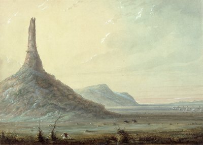 Chimney Rock, 1837 von Alfred Jacob Miller